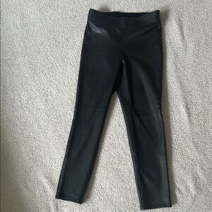 Black Faux Leather Leggings